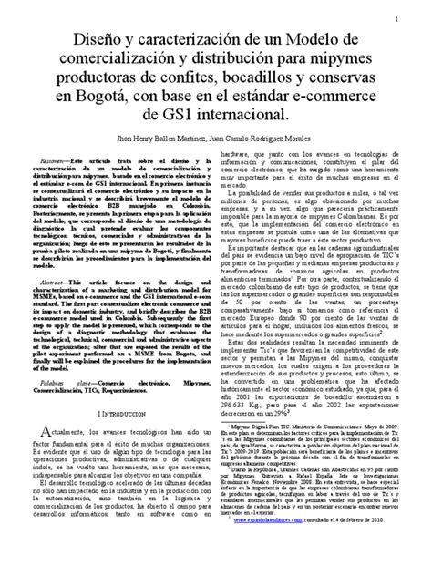 Articulo Científico Resumen Pdf Comercio Electrónico Logística