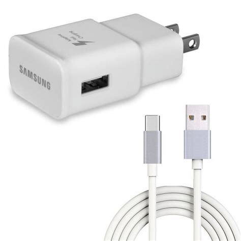 Type C Fast Home Charger For Galaxy A51 A01 Phones 6ft Usb Cable Quick Power Adapter Travel