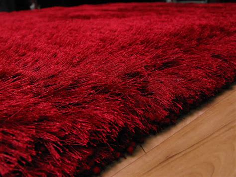 Plush Red Shaggy Rug [Plush Red Shaggy Rug] - £117.00 : Rugs Centre