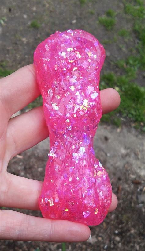 Pink Glitter Slime Opal Holographic Iridescent Unicorn Etsy Glitter Slime Pink Glitter