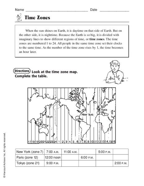 Time Zones Lesson Plans And Worksheets Lesson Planet