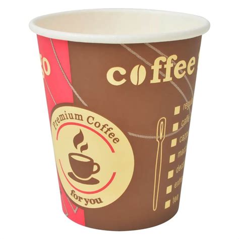 1000 Pcs Disposable Coffee Cups Paper 240 Ml 8 Oz