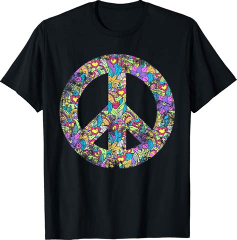 Distressed Peace Sign Peace T Shirt Clothing Shoes And Jewelry