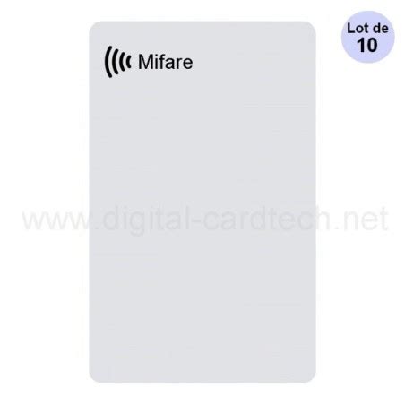 Carte de proximité Mifare 13 56Mhz lot de 10