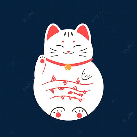 Japanese Lucky Cat Hd Transparent Cartoon Hand Drawn Japanese Lucky