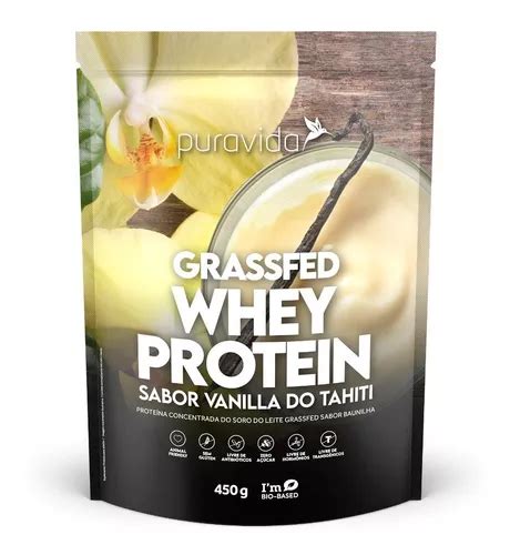 Grassfed Whey Protein Puravida Vanilla G Frete Gr Tis