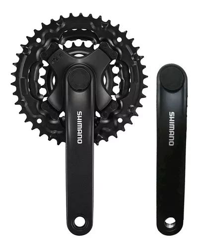 Plato Biela De Bicicleta Shimano FC TY301 Triple Plato De 24 A 42