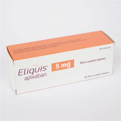 Eliquis Tablets 5mg 56 Ashtons Hospital Pharmacy Services Ltd