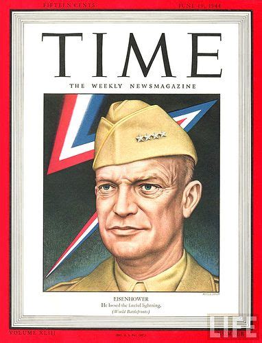 Eisenhower Time June 19 1944 Artzybasheff Time Magazine Life