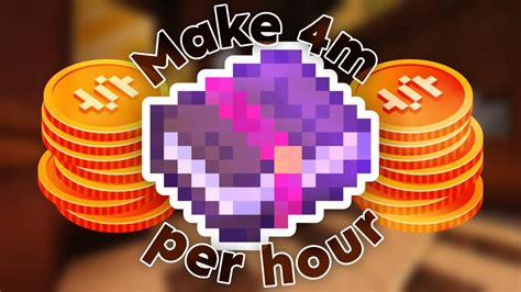 How To Make Million Coins Per Hour Hypixel Skyblock New Money