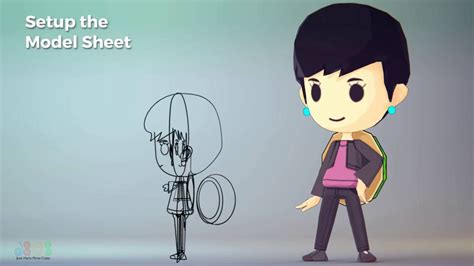 Create Low Poly Character Setup The Model Sheet Blender For