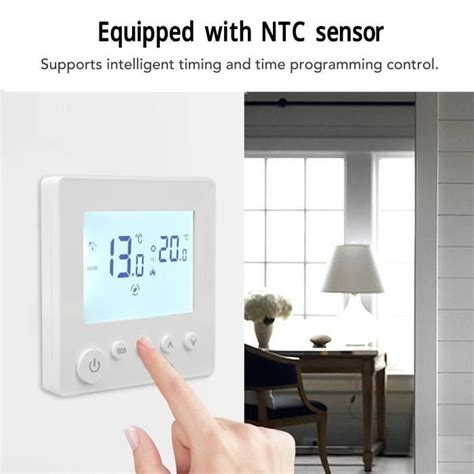 HURRISE Thermostat de chauffage Thermostat numérique avec écran LCD