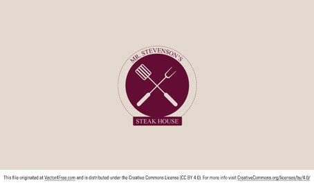 Steakhouse Logo Vector for Free Download | FreeImages