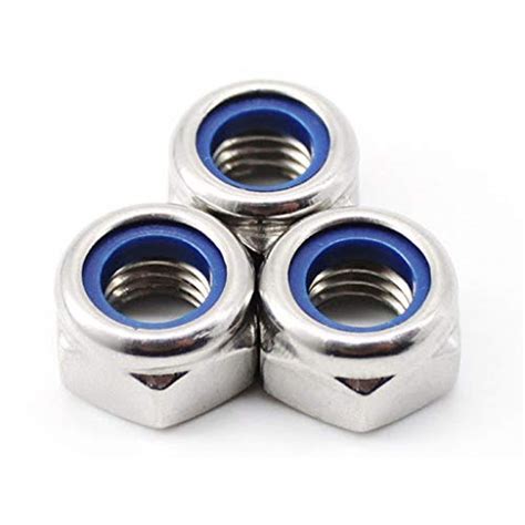 M Stainless Steel Self Lock Nylon Inserted Hex Lock Nuts Pcs