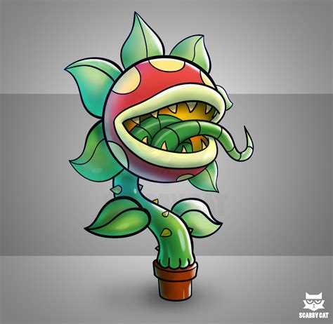 Artstation Carnivorous Plant Mario Bros Fanart