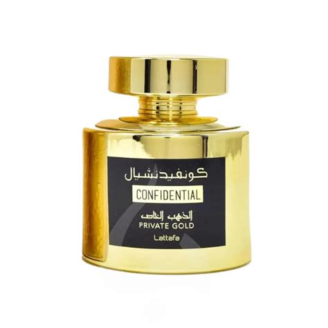 Eau De Parfum En Aerosol Unisex Confidential Private Gold De Lattafa