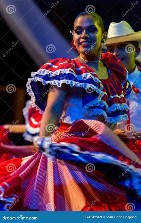 Young Dancers from Costa Rica in Traditional Costume Editorial Stock ...