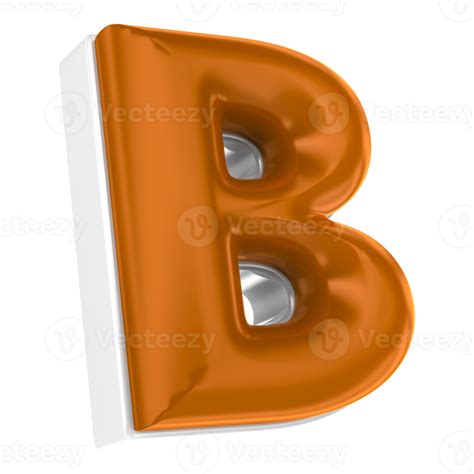 B Font Chocolate 3d Render 46026865 Png