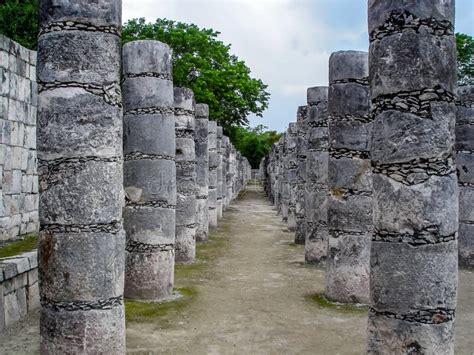 Temple El Castillo Pyramide Kukulcan De Chichen Itza Mexico Photo Stock