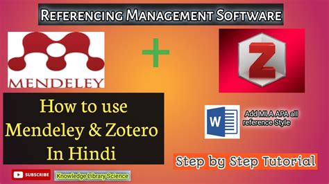 How To Use Mendeley And Zotero Reference Management Software Step