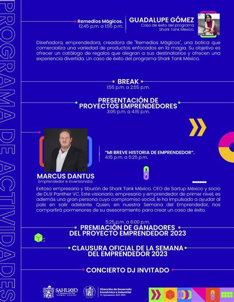 Programa Semana Del Emprendedor Sahuayo 2023 Sitio Oficial Del