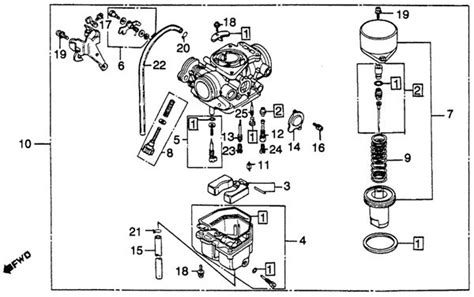 1986 Honda Rebel 250 Carburetor Diagram