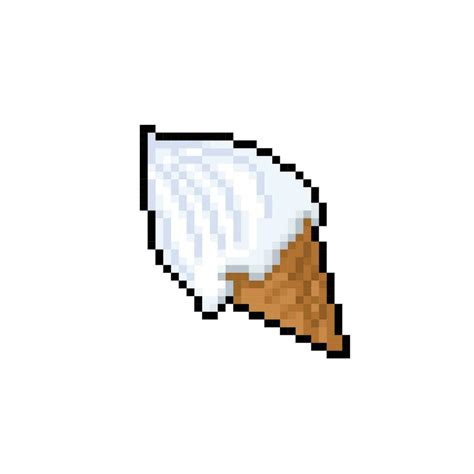 Vanilla Ice Cream In Pixel Art Style 27711829 Vector Art At Vecteezy