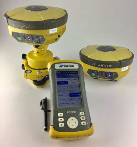 Topcon Hiper V Gnss Base And Rover Kit W Topcon Fc With Survce Gps