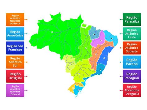 Hidrografia Do Brasil Labelled Diagram