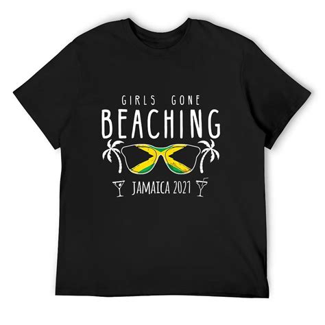 Girls Gone Beaching Bachelorette Girls Trip Jamaica 2021 T Shirt Black