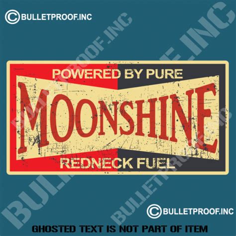 Moonshine Decal Sticker Auto Tattoo Grafix