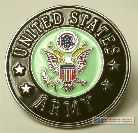 Us United States Army Emblem Logo Insignia Round Metal Cap Hat Lapel Pin 34 Ebay Emblem