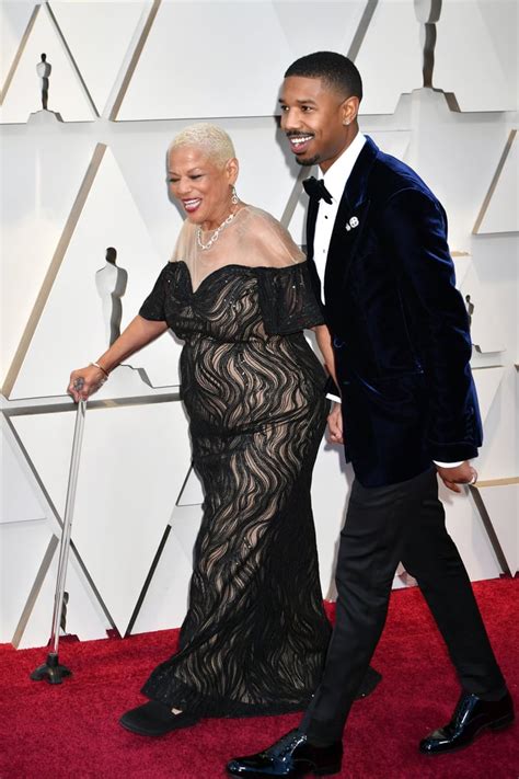 Michael B. Jordan and His Mom at the 2019 Oscars | POPSUGAR Celebrity ...