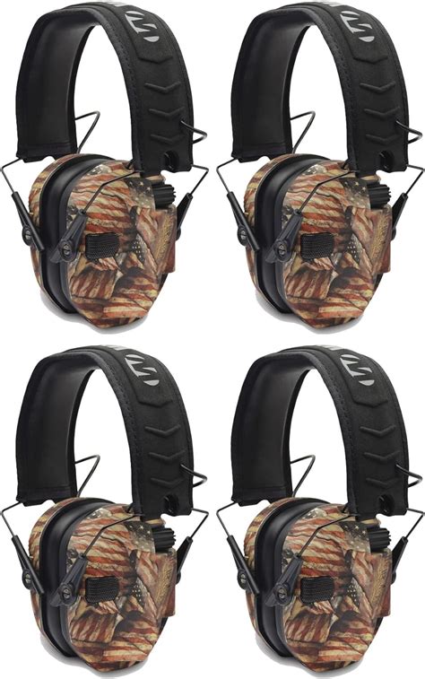 Walkers Razor Slim Electronic Shooting Muffs 4 Pack Bundle Usa 2nd Amendment 4