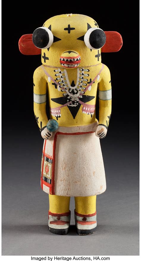 A Hopi Cottonwood Kachina Doll C 1950 American Indian Art Lot