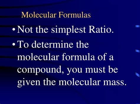 Ppt Percent Composition Empirical And Molecular Formulas Powerpoint Presentation Id 5861288