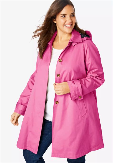 Plus size rain Trench Coat | Dresses Images 2022