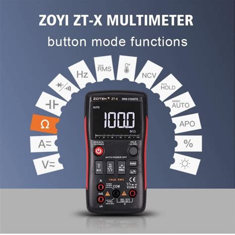 Zotek Zt X Digital Multimeter Counts