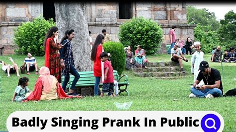 Singing Badly In Public Funny Prank Youtube