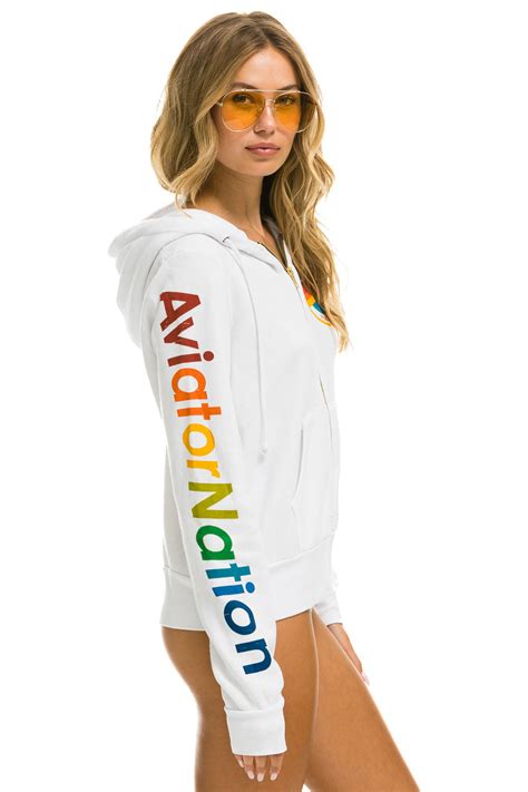 Aviator Nation Hoodie White Aviator Nation