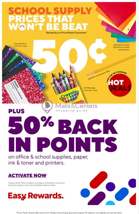 Staples Weekly Ad Valid From To Mallscenters