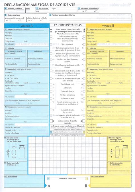 C Mo Se Rellena Un Parte De Accidente Para No Pagar Sin Tener La Culpa