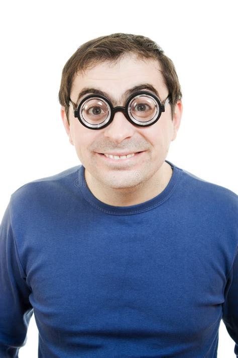 Funny Man In Glasses Stock Image Image Of Human Blue 24422357