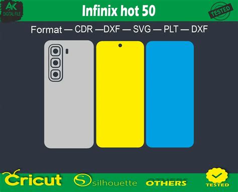 Infinix Hot Pro Skin Vector Template Full Warp Ak Digital File