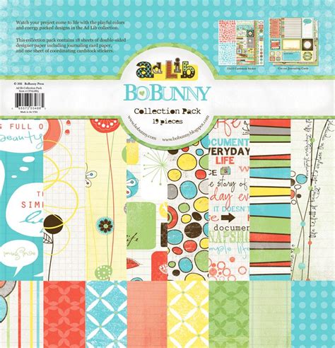 Bo Bunny Press Ad Lib Collection 12 X 12 Collection Pack Bo Bunny