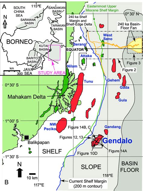 A Map Showing The Study Area In Offshore East Kalimantan Indonesia