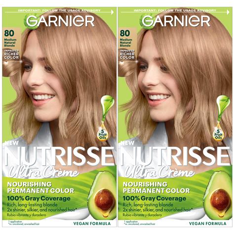 Snapklik Garnier Hair Color Nutrisse Nourishing Creme 80 Medium Natural Blonde