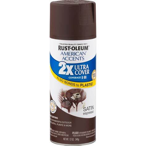 Rust Oleum American Accents Ultra Cover 2X Satin Espresso Spray Paint