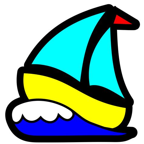 Clipart - Sailboat icon