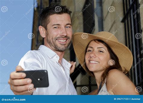 Adorable Couple Lay At The Field Attractive Husband Gently Hug